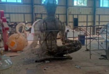 鏤空人物雕塑精選，露天雕塑，歐式鐵藝人物雕塑訂做