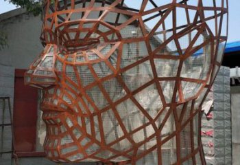 人頭像雕塑觀賞型，城市裝飾，鏤空人頭像雕塑標(biāo)準(zhǔn)