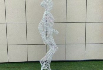 鏤空體育雕塑供求，編織雕塑，鐵藝健兒人物雕塑制造商