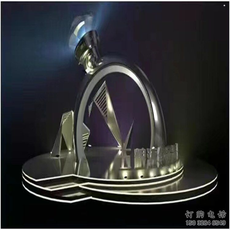 景觀鉆戒雕塑批發(fā)，拉絲工藝，景觀鉆戒雕塑承接