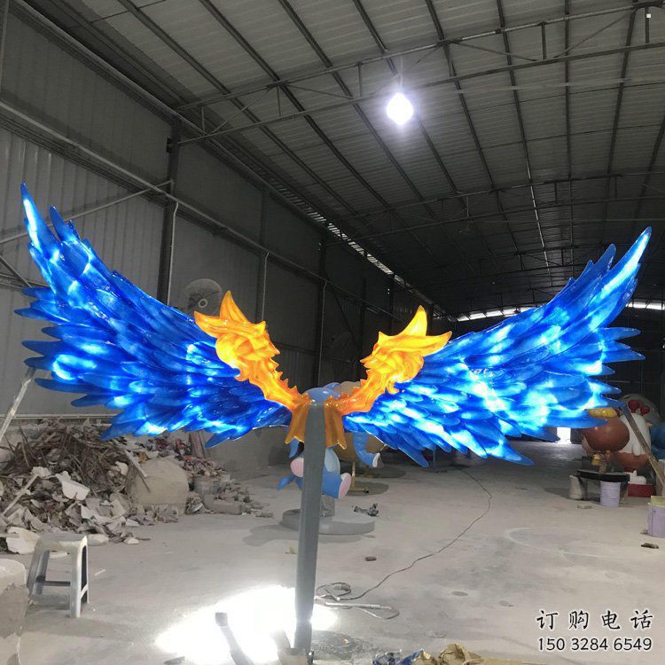 羽翼雕塑觀賞型，公園小品，不銹鋼羽翼雕塑常用