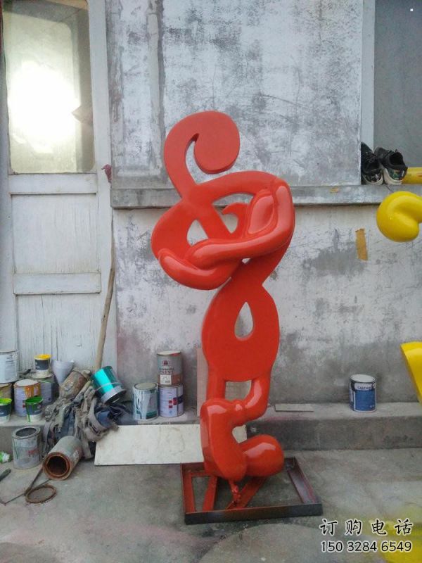 音樂符號雕塑定價，拉絲工藝，音樂符號雕塑工程