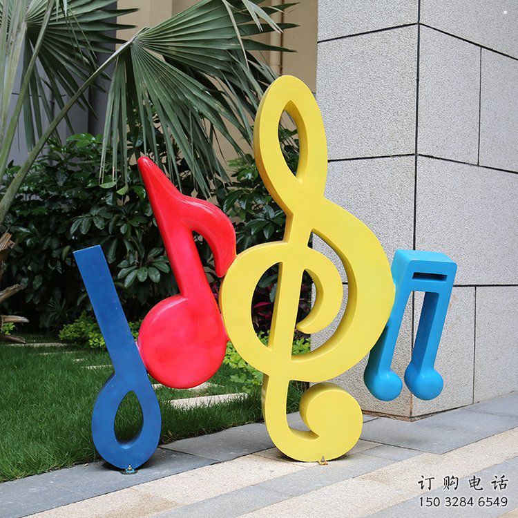 音樂符號(hào)雕塑制造商，美陳雕塑，園林小品音樂雕塑訂做