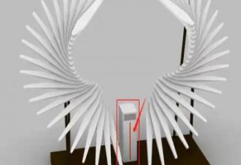 金屬天使之翼雕塑制作，城市裝飾，空間翅膀雕塑標準