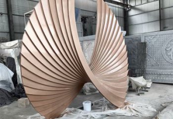 抽象羽翼雕塑展品，小區(qū)雕塑，不銹鋼羽翼雕塑制作精選