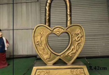 商業(yè)同心鎖雕塑承接，鍛造工藝，鎖子雕塑訂做