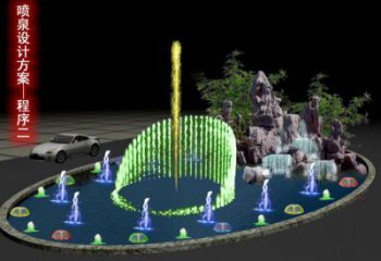 六安旱地漂浮噴泉雕塑，水景藝術噴泉雕塑生產商