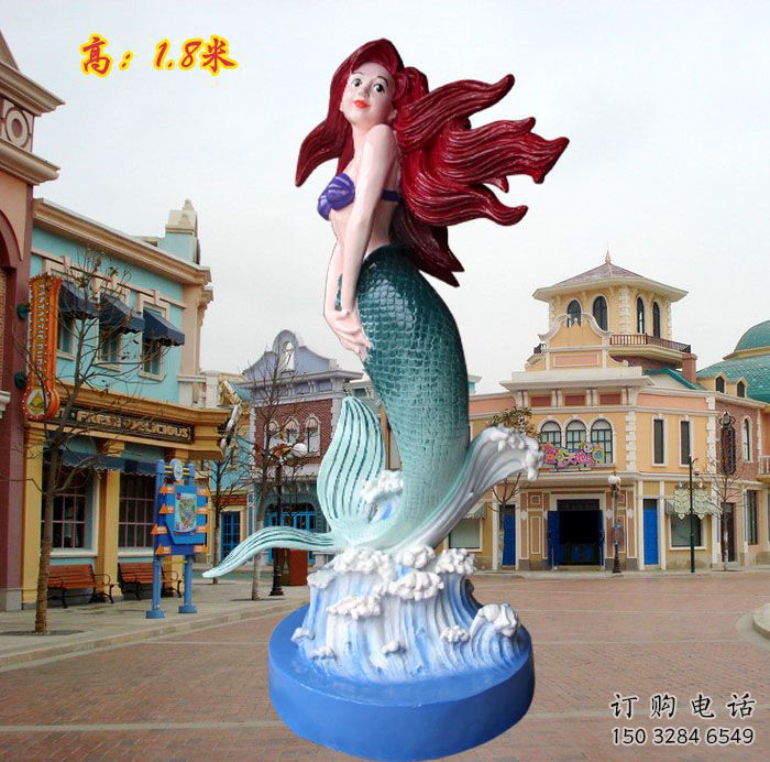 百色水景美人魚雕塑