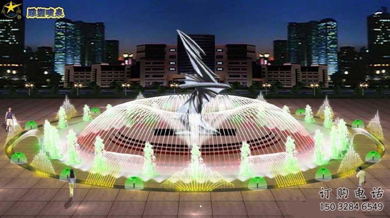 玉林水景搖擺噴泉雕塑，循環(huán)噴水模式噴泉雕塑加工