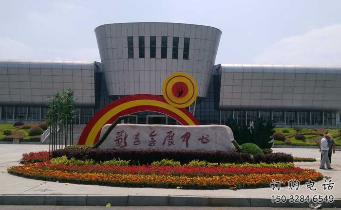 梧州企業(yè)標(biāo)識(shí)拱門雕塑，不銹鋼地標(biāo)大門雕塑生產(chǎn)