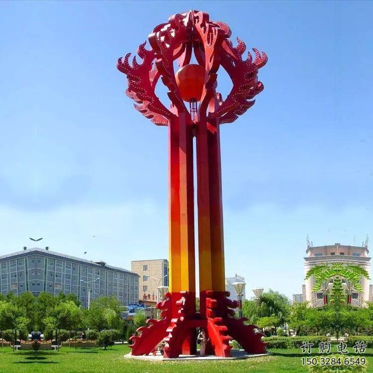 瓊山街道精神堡壘雕塑