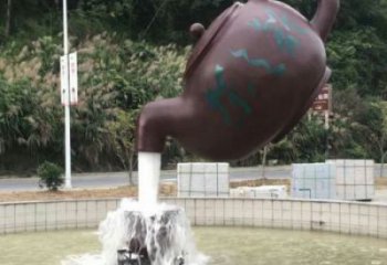 泉州小區(qū)天壺標志雕塑，多彩藝術(shù)，天壺雕塑生產(chǎn)廠家
