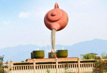 永登公園天壺雕塑工廠，不銹鋼材質(zhì)，圓雕形式