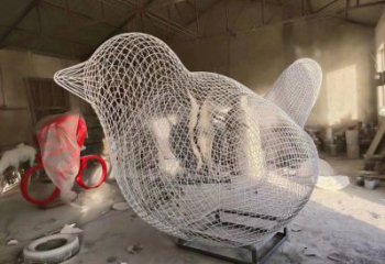 武威鏤空小鳥雕塑精選，陸地?cái)[件，鐵藝鳥兒雕塑精品