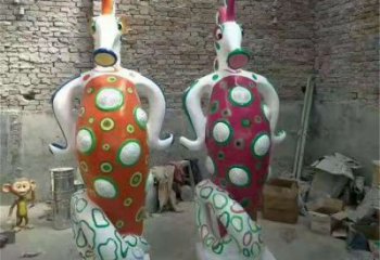 石家莊幼兒園河馬雕塑，動漫文化雕塑，卡通動物制作