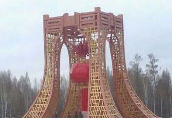 焦作景區(qū)燈籠球雕塑供給，公園雕塑，燈籠球雕塑供求