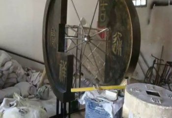 信陽(yáng)園林銅錢雕塑精選，陸地?cái)[件，公園銅錢雕塑精品
