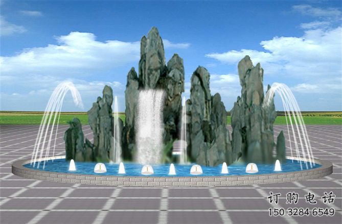 益陽衡陽電影變頻噴泉雕塑，水景噴泉雕塑承接
