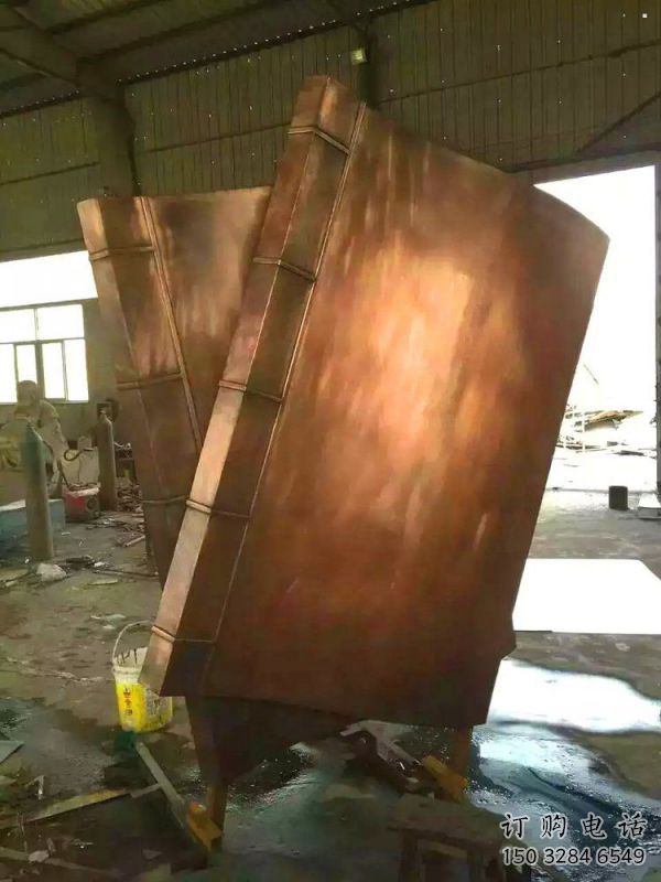 懷化鑄銅書籍供應，街景小品，銅書籍雕塑廠家優(yōu)價