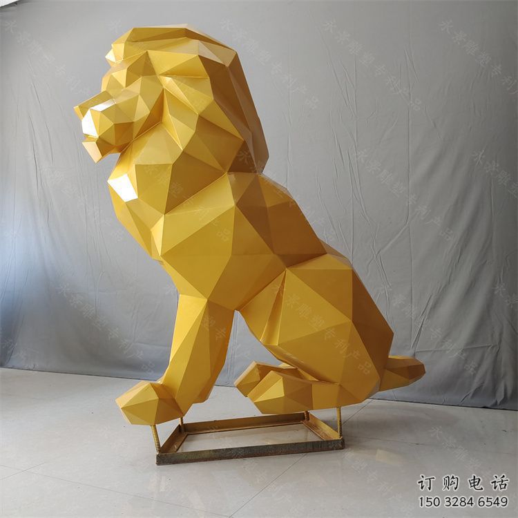 四平獅子雕塑服務(wù)商，動(dòng)物雕塑，不銹鋼獅子雕塑制作