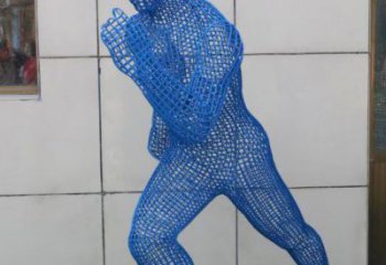 長沙鏤空跑步雕塑，標(biāo)識雕塑，烤漆鐵藝人物雕塑優(yōu)選