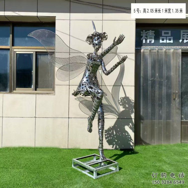 鹽城現(xiàn)代鏤空舞者雕塑承接，歐式風(fēng)格，鐵藝跳舞雕塑精選