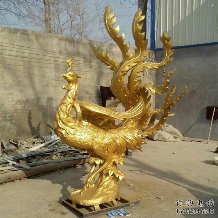 新余鳳凰雕塑廠家，鍛造工藝，銅鳳凰雕塑廠家承接