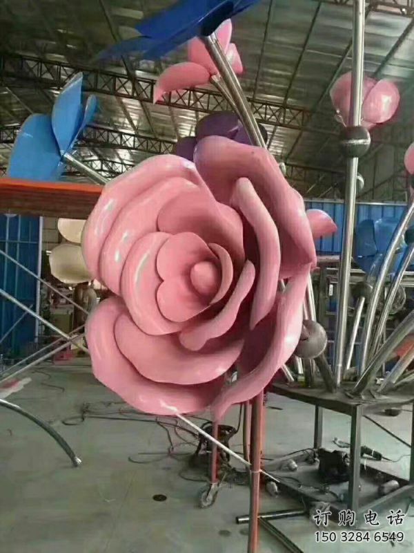 阿拉善盟牡丹花雕塑工廠優(yōu)選，城市裝飾，牡丹花花朵雕塑供給