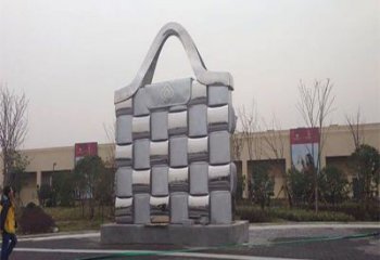 鷹潭景觀背包雕塑優(yōu)選，陸地?cái)[件，園林不銹鋼背包雕塑供應(yīng)