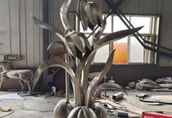 朝陽木棉花雕塑制造商，城市雕塑，不銹鋼木棉花雕塑廠家
