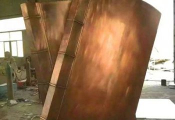 武川鑄銅書籍供應(yīng)，街景小品，銅書籍雕塑廠家優(yōu)價
