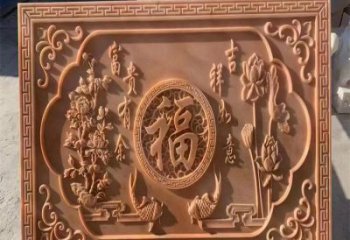 西吉浮雕制造商，室外軟裝，景觀福字浮雕制作廠家