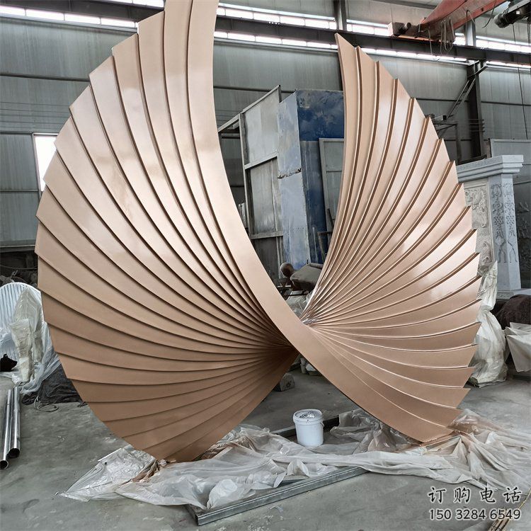 東營羽翼雕塑常用，景觀概念，不銹鋼羽翼雕塑展品