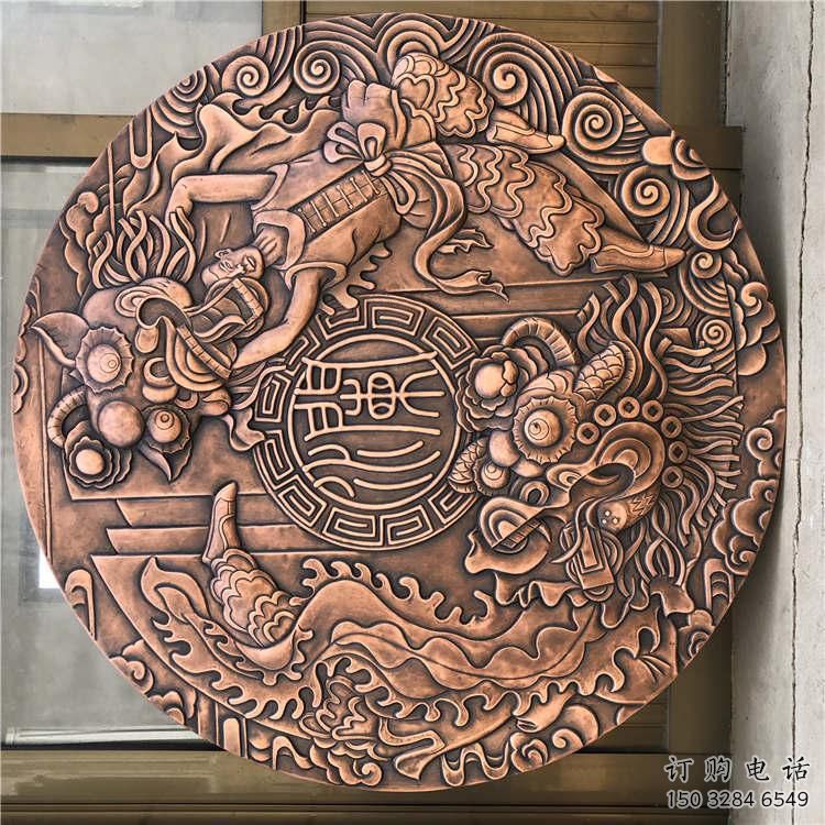 小店戶外浮雕供求，村標概念，鍛銅浮雕制作廠家