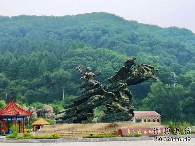 杏花嶺夸父逐日雕塑，鑄銅神話人物雕塑