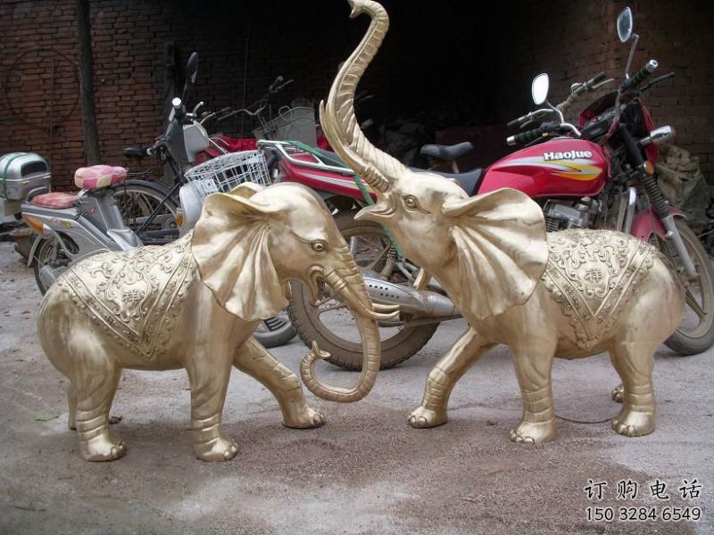 綿陽(yáng)大象雕塑制造商，小區(qū)擺件，銅大象雕塑提供