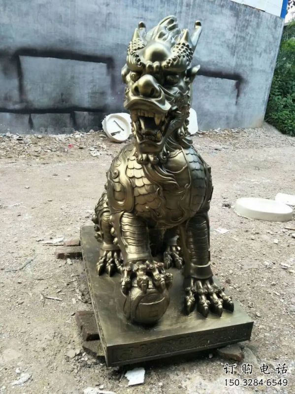 吐魯番校園麒麟雕塑，拉絲海洋雕塑，卡通主題