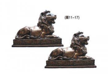 資陽公園獅子雕塑供求，景觀雕塑，鑄銅趴獅雕塑優(yōu)選