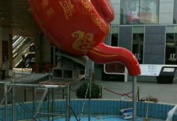 林芝鐵藝水景天壺雕塑，噴泉雕塑，抽象天壺雕塑制作