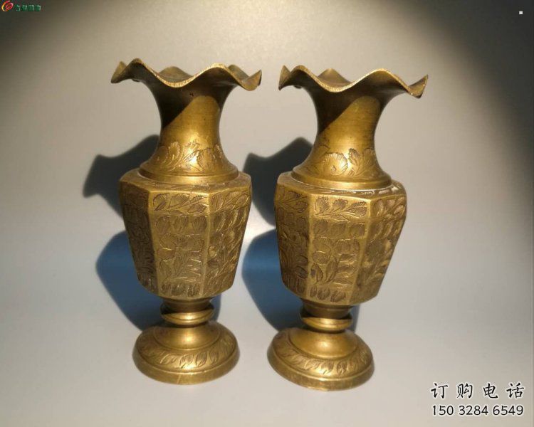 臺(tái)州花瓶雕塑定價(jià)，鑄銅工藝，銅花瓶雕塑制作廠家