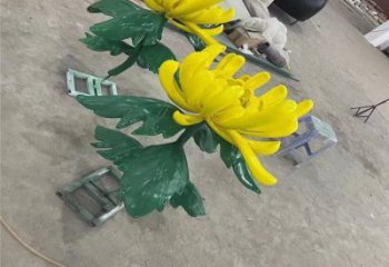 南岸景區(qū)菊花雕塑優(yōu)選，圓雕體系，城市菊花雕塑選定