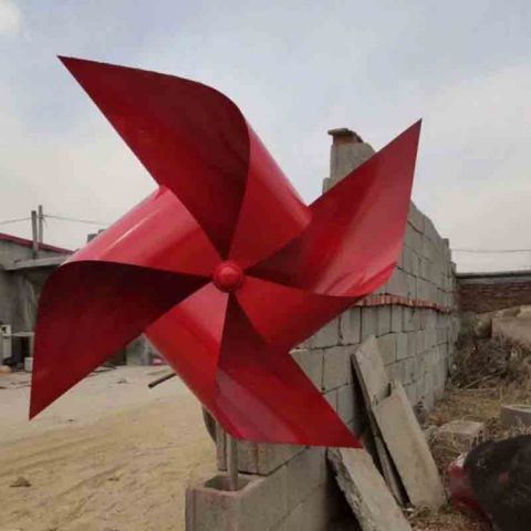 風車雕塑 烤漆大型旋轉(zhuǎn)雕塑 歐式旋轉(zhuǎn)雕塑